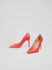 LK Bennett Fern Kid Leather Pointed Toe Courts - Image 2 of 4