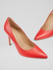 LK Bennett Fern Kid Leather Pointed Toe Courts - Image 3 of 4