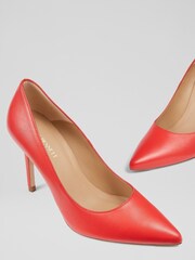 LK Bennett Fern Kid Leather Pointed Toe Courts - Image 4 of 4