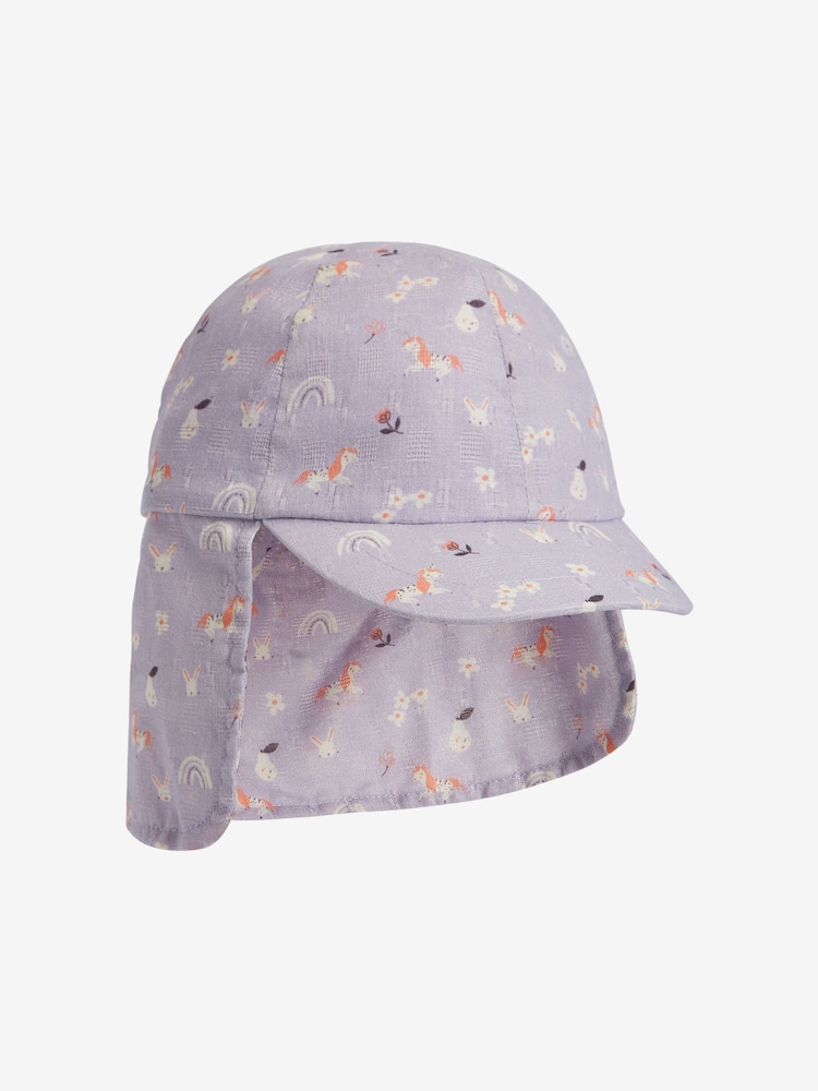 Purple Unicorn Legionnaire Hat (3mths-10yrs) - Image 1 of 2
