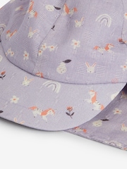 Purple Unicorn Legionnaire Hat (3mths-10yrs) - Image 2 of 2