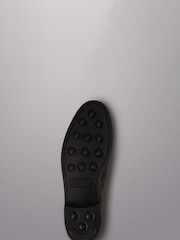 Charles Tyrwhitt Brown Grain Leather Rubber Sole Chelsea Boots - Image 4 of 4