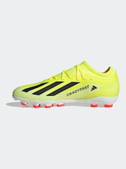 adidas Yellow Football X Crazyfast League Multi-Ground Adult Boots - Image 2 of 9