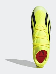 adidas Yellow Football X Crazyfast League Multi-Ground Adult Boots - Image 6 of 9