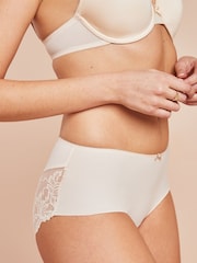 Praline Nude Midi No VPL Lace Back Briefs 3 Pack - Image 3 of 9