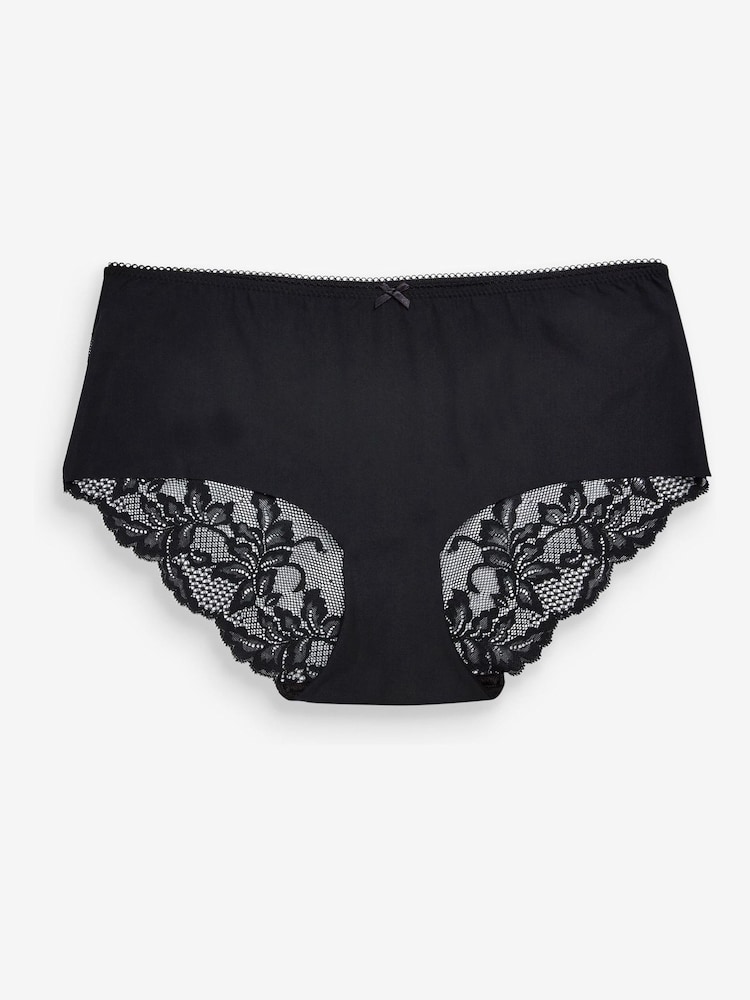 Couleur praline - Lot de 3 culottes sans VPL avec dos en dentelle - Image 7 of 9