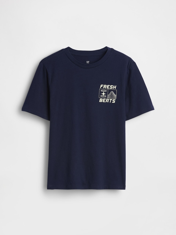 Gap Navy Skate Graphic Short Sleeve T-Shirt (4-13yrs) - Image 1 of 2 Gap Navy Skate Graphic Short Sleeve T-Shirt (4-13yrs) - Image 1 of 2