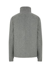 Long Tall Sally Grey Cosy Funnel Neck Jacket - Image 7 of 7