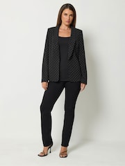 Long Tall Sally Black Studded Blazer Jacket - Image 2 of 7