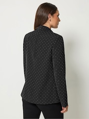 Long Tall Sally Black Studded Blazer Jacket - Image 3 of 7