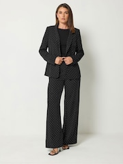 Long Tall Sally Black Studded Blazer Jacket - Image 5 of 7