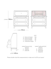 Swoon Mid Brown Jacques Mango Wood 1 Door 3 Drawer Desk - Image 3 of 9