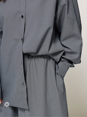 PixieGirl Petite Blue Micro Check Skirt & Shirt Set - Image 4 of 6