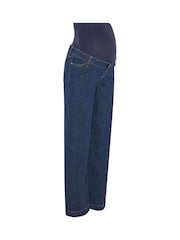 Long Tall Sally Indigo Blue Maternity Wide Leg Jeans - Image 5 of 6