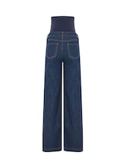 Long Tall Sally Indigo Blue Maternity Wide Leg Jeans - Image 6 of 6