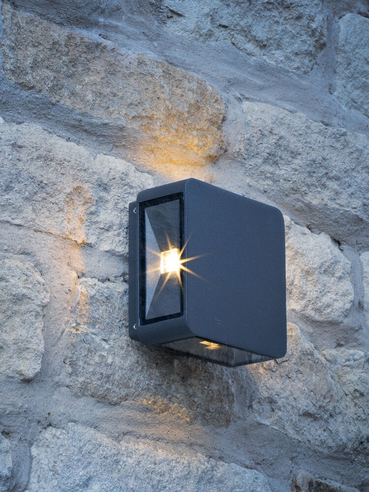 Dar Lighting Grey Weiss 4 Light Outdoor LED Wall Light - Image 1 of 4