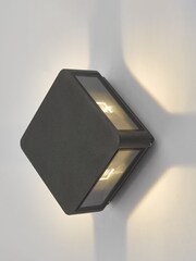 Dar Lighting Grey Weiss 4 Light Outdoor LED Wall Light - Image 3 of 4