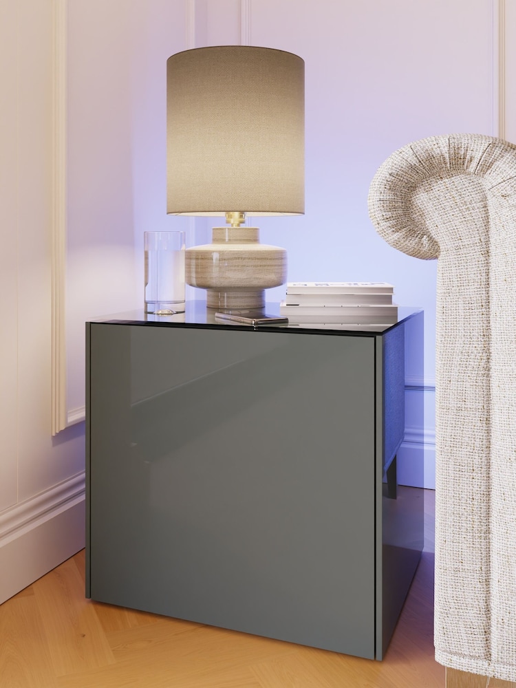 Frank Olsen Grey Smart LED Side Table - Image 1 of 7