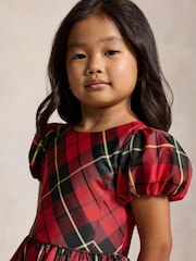 Polo Ralph Lauren Red Taffeta Woven Dress - Image 4 of 6