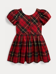 Polo Ralph Lauren Red Taffeta Woven Dress - Image 6 of 6