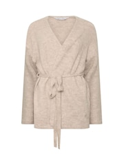 M&Co Natural Belted Long Sleeve Cardigan - Image 5 of 6