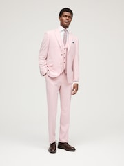 Pink Regular Fit Motionflex Stretch Suit Trousers - Image 2 of 9