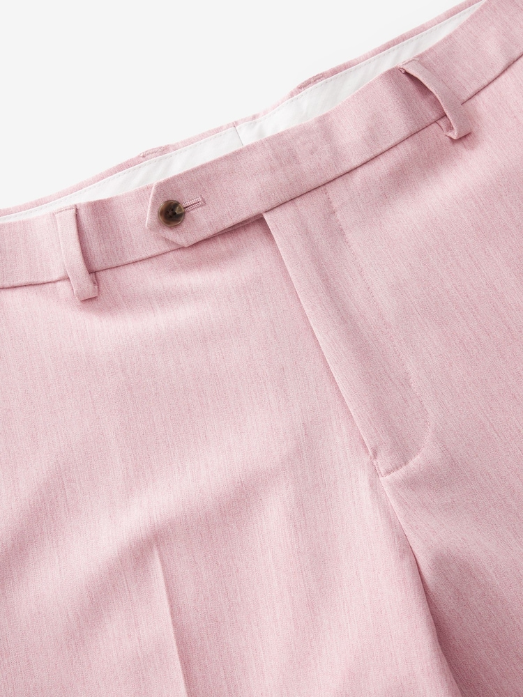 Pink Regular Fit Motionflex Stretch Suit Trousers - Image 9 of 9