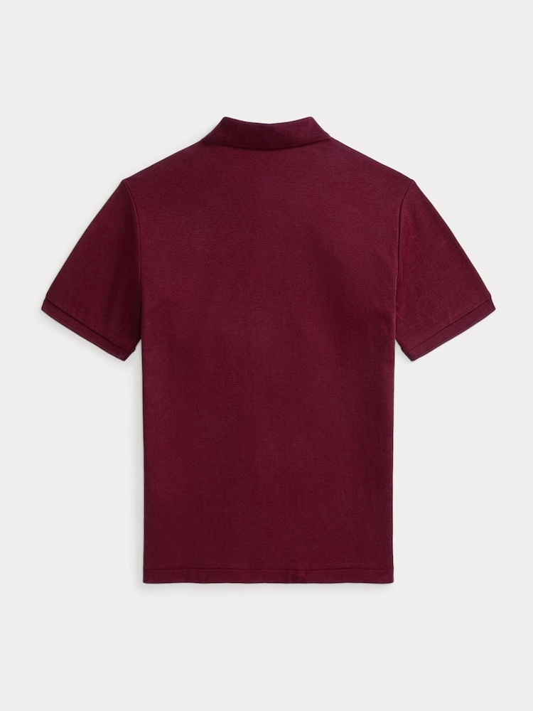 Polo Ralph Lauren Red Pique Logo Polo Shirt - Image 3 of 3