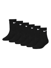 Schwarz - Nike Crew-Socken für kleine Kinder, 6er-Pack - Bild 1 von 6