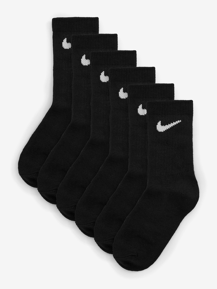 Czarny - Zestaw 6 par dziecięcych skarpetek za kostkę Nike - Image 3 of 6