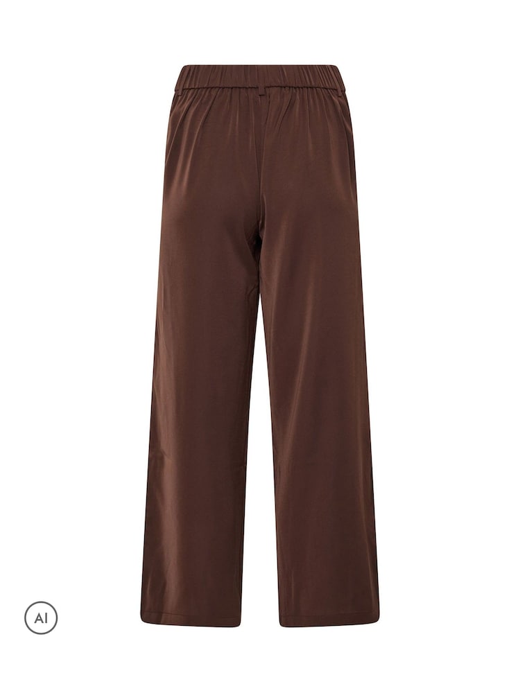 PixieGirl Petite Brown Scarf Belt Wide Leg Trousers - Image 6 of 6 PixieGirl Petite Brown Scarf Belt Wide Leg Trousers - Image 6 of 6