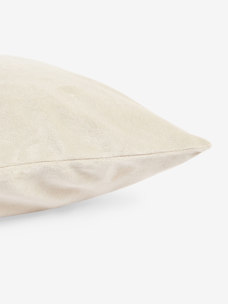 Natural 40 x 59cm Matte Velvet Cushion - Image 2 of 4