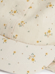 Cream Floral Legionnaire Hat (3mths-10yrs) - Image 2 of 2