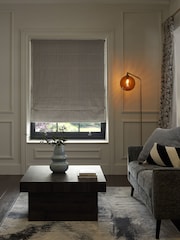 Black/White Ready Made Blackout Roman Blind Stripe - Image 3 of 7