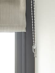 Black/White Ready Made Blackout Roman Blind Stripe - Image 7 of 7