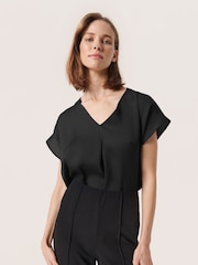 Soaked in Luxury Ioana Short Sleeve V-Neck Blouse - Image 1 of 6