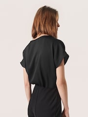 Soaked in Luxury Ioana Short Sleeve V-Neck Blouse - Image 2 of 6