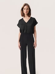 Soaked in Luxury Ioana Short Sleeve V-Neck Blouse - Image 3 of 6