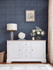 Laura Ashley White Dorset Two Doors Three Drawers Sideboard - Image 1 of 7