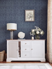 Laura Ashley White Dorset Two Doors Three Drawers Sideboard - Image 2 of 7