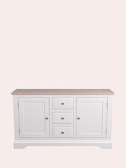 Laura Ashley White Dorset Two Doors Three Drawers Sideboard - Image 5 of 7