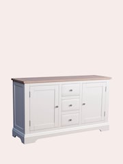 Laura Ashley White Dorset Two Doors Three Drawers Sideboard - Image 6 of 7