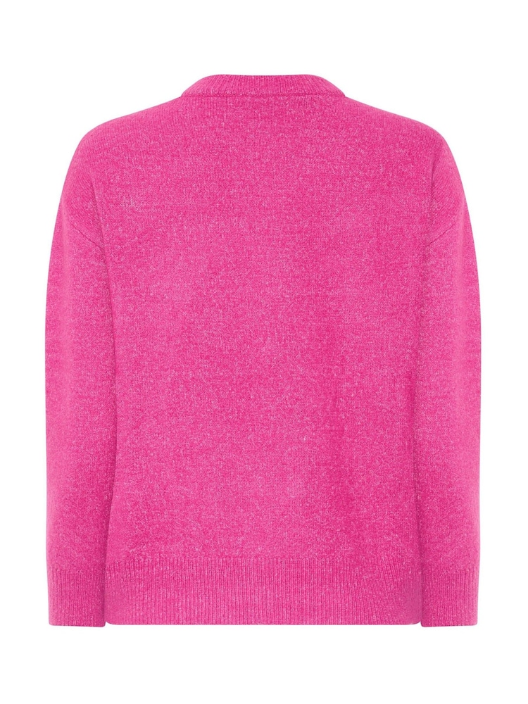 M&Co Pink Petite Novelty Sequin Jumper - Image 6 of 6 M&Co Pink Petite Novelty Sequin Jumper - Image 6 of 6