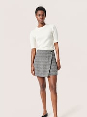 Soaked in Luxury Spina Short Sleeve Rib Knit  Pullover T-shirt - Image 3 of 6