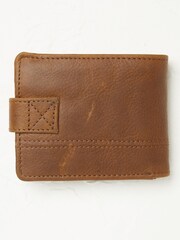 FatFace Brown Seamed Leather Wallet - Image 1 of 3
