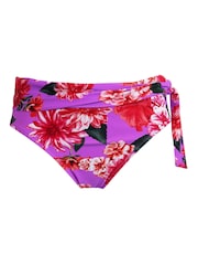 Pour Moi Pink Floral Tie Side Getaway Bikini Briefs - Image 3 of 4