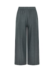 PixieGirl Petite Grey Herringbone Wide Leg Trousers - Image 6 of 6