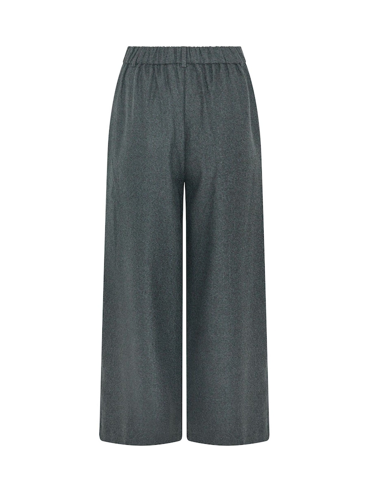 PixieGirl Petite Grey Herringbone Wide Leg Trousers - Image 6 of 6 PixieGirl Petite Grey Herringbone Wide Leg Trousers - Image 6 of 6