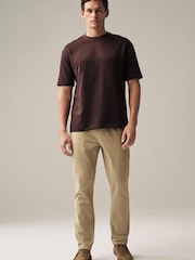 Neutral Brushed Cotton Soft Touch Chino Trousers - Image 2 of 10