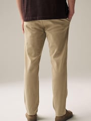Neutral Brushed Cotton Soft Touch Chino Trousers - Image 3 of 10